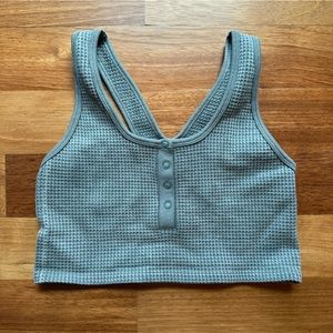 Offline by Aerie stretch waffle knit sports bra